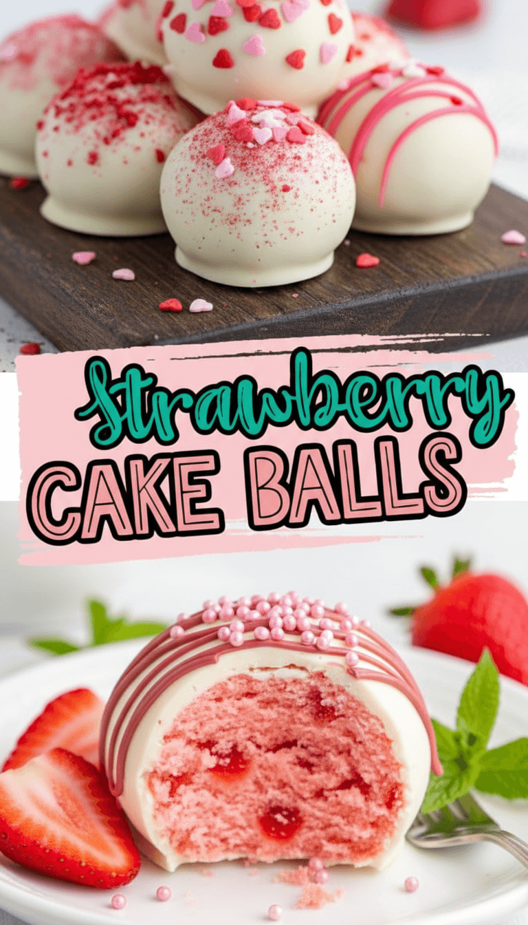 Strawberry No Bake Cake Balls – optimalrecipes